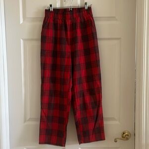 Brand new plaid pant with elastic waist
